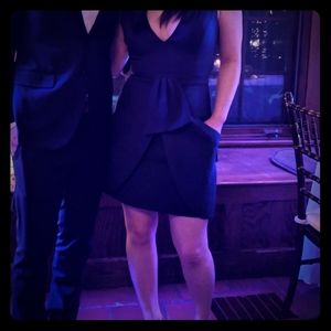 BCBG Navy blue dress with 2 front pockets